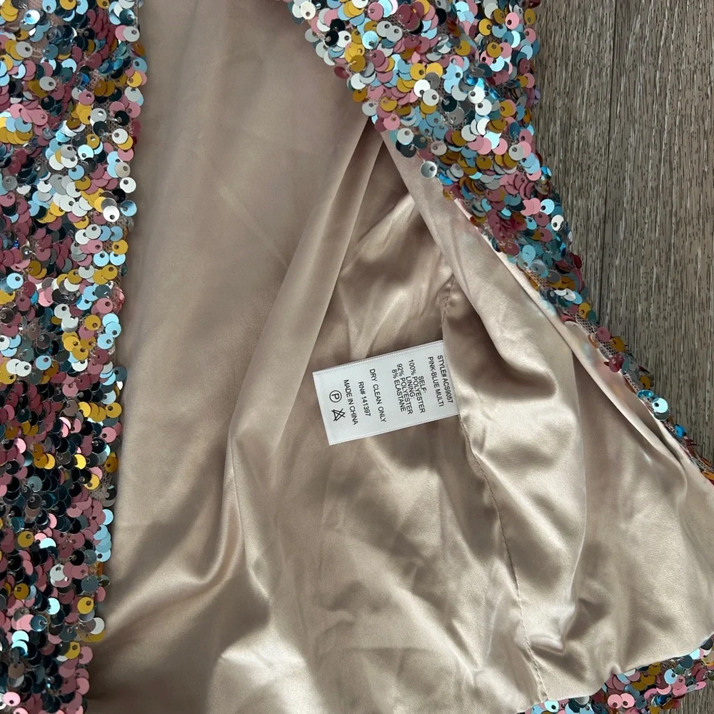 Astr Multicolor Sequin Pencil Skirt - Picture 5 of 10
